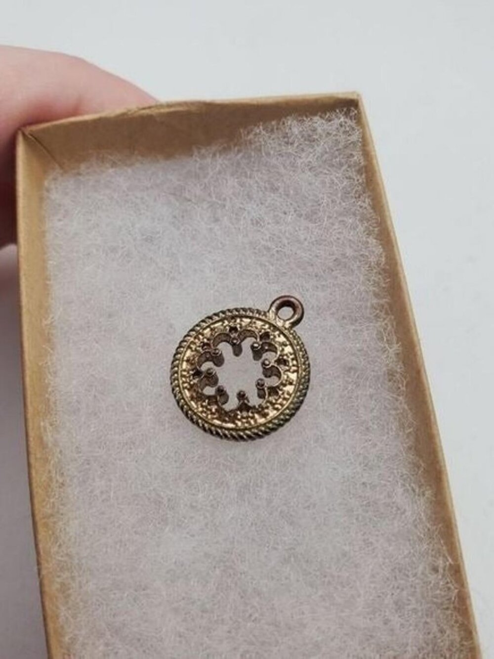 Gold toned celtic necklace pendant